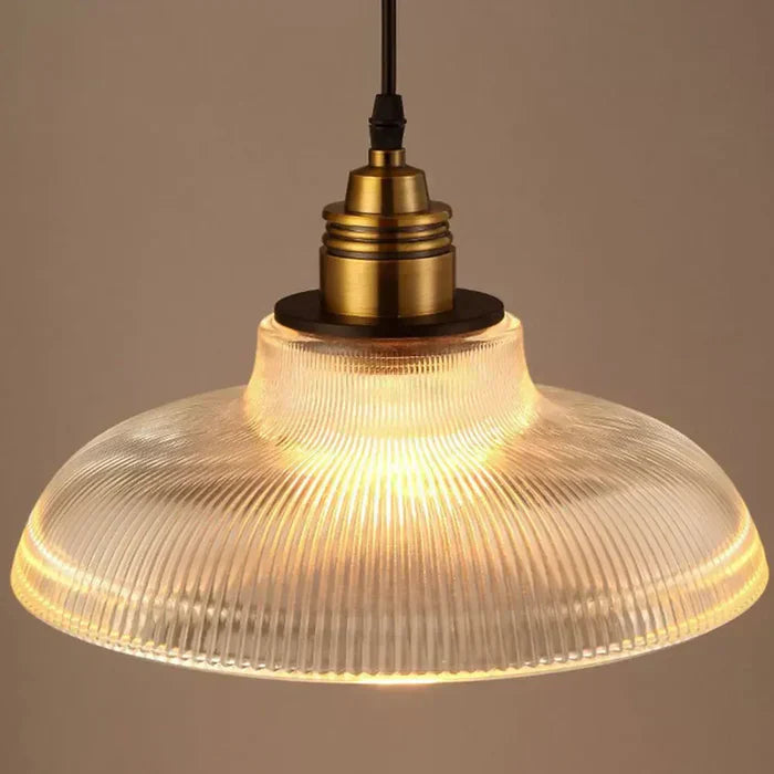 Glass Hanging Lamp Elegant Pendant Light [2 pack]