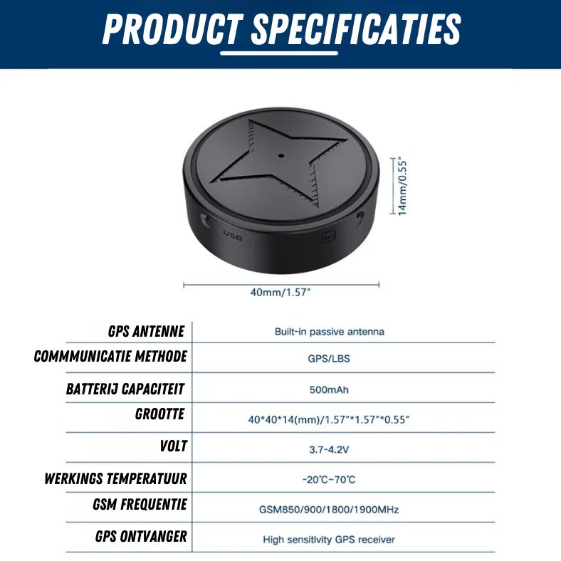 GPS Tracker | Magnetic Mini Tracking Device – Real-Time Location Tracking for Vehicles, Pets, and More