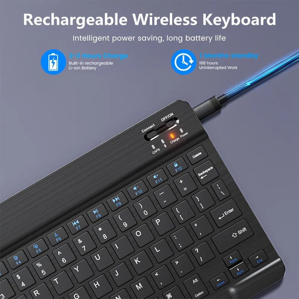 Bluetooth Wireless Keyboard & Mouse Set
