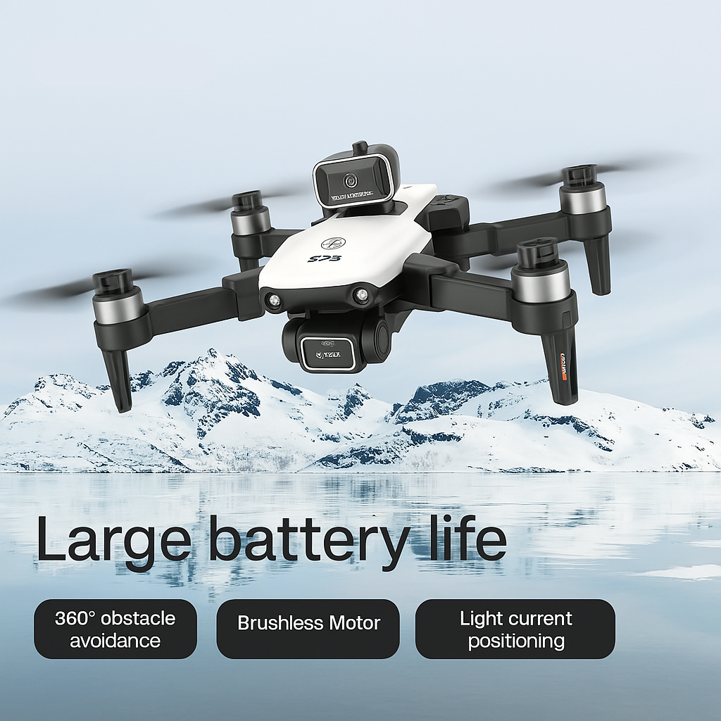 SkyMaster 4K & 8K HD Dual Camera Foldable Drone – Pro Aerial Photography & Obstacle Avoidance