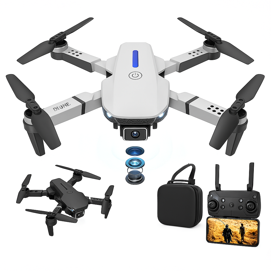 RC Drone with 4K Camera, Foldable Design, WiFi FPV, and Altitude Hold Perfect Gift for Aerial Enthusiasts Photography