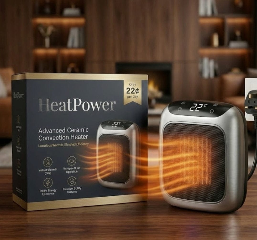 HeatPower 2-in-1 Plug-In Wall Heater with Quiet Portable Operation
