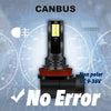 2Pcs H8 H7 LED Fog Light Bulbs 6000K White, Error Free, High Performance 3030 Chip for Enhanced Visibility