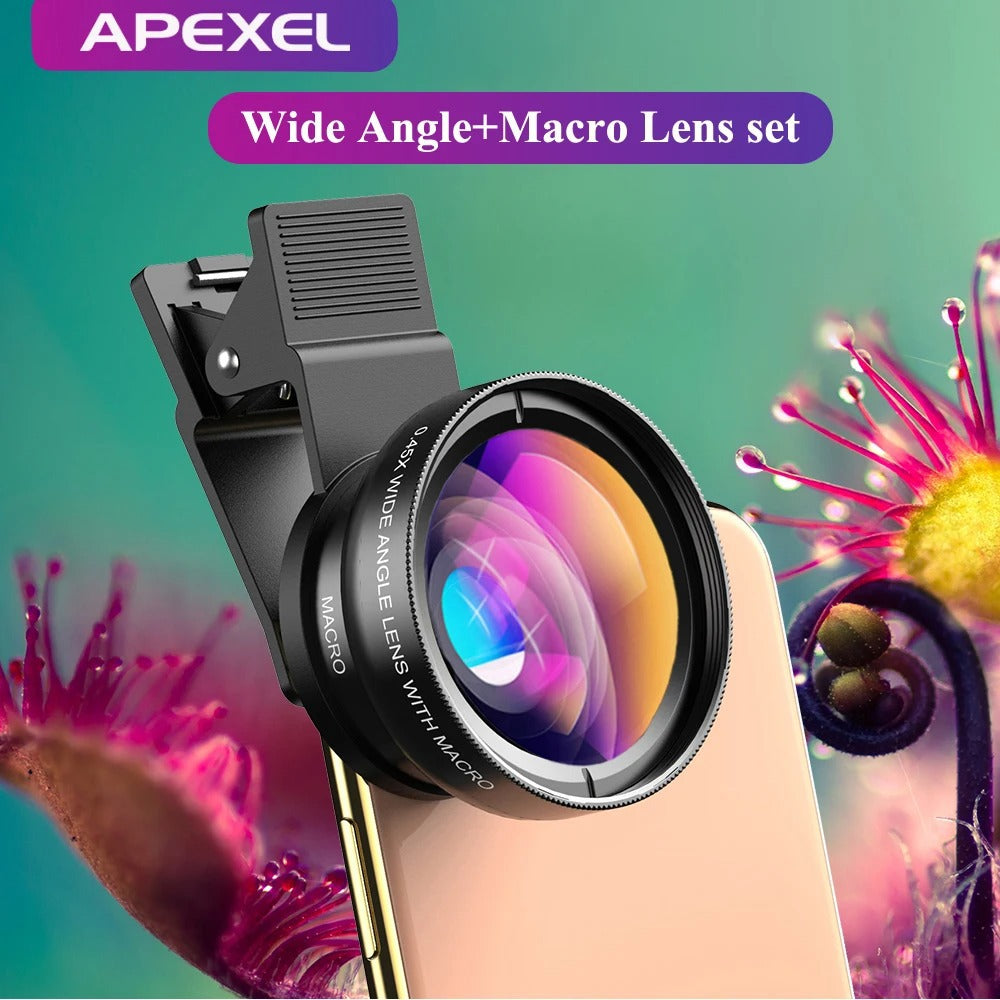 Super Wide Angle & 12.5x Super Macro Lens Kit for smartphones