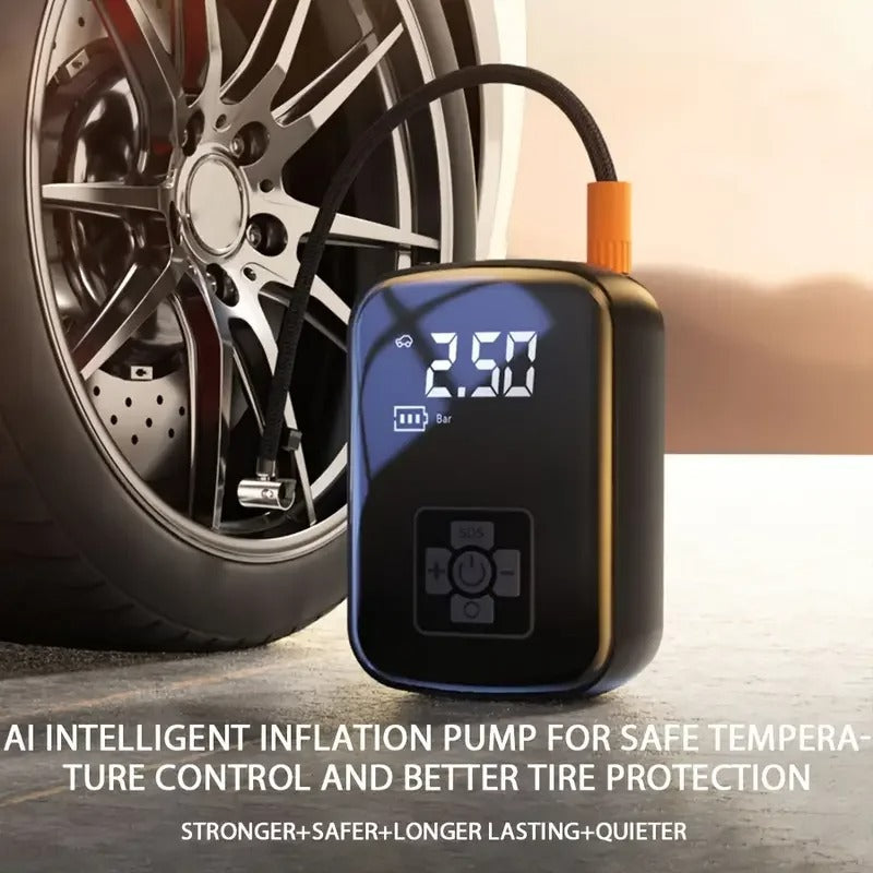 Portable Car Air Compressor Electric Tire Inflator for Bikes and Cars