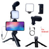 Smartphone Vlogging Kit for iPhone & Android - Tripod, Mini Microphone