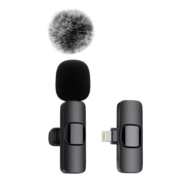 Portable Wireless Lavalier Mic with Noise Reduction