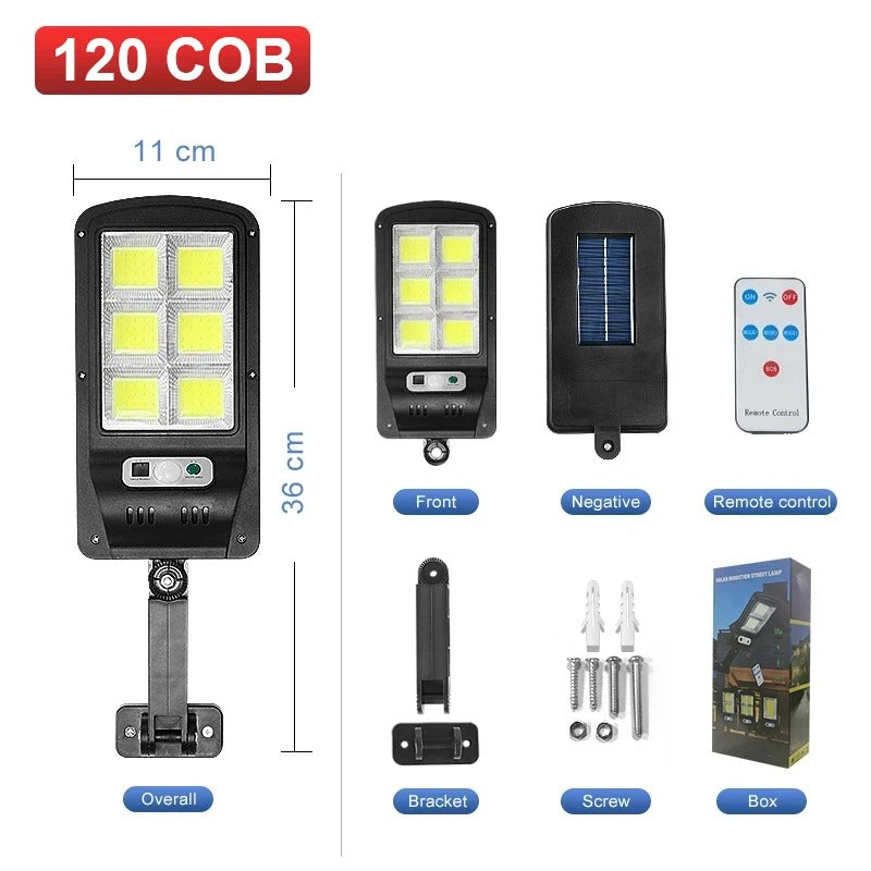 Newest Powerful Solar Lights Outdoor – Motion Sensor, Waterproof Solar