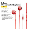 3.5mm Wired Earphones – In-Ear Headset with Mic