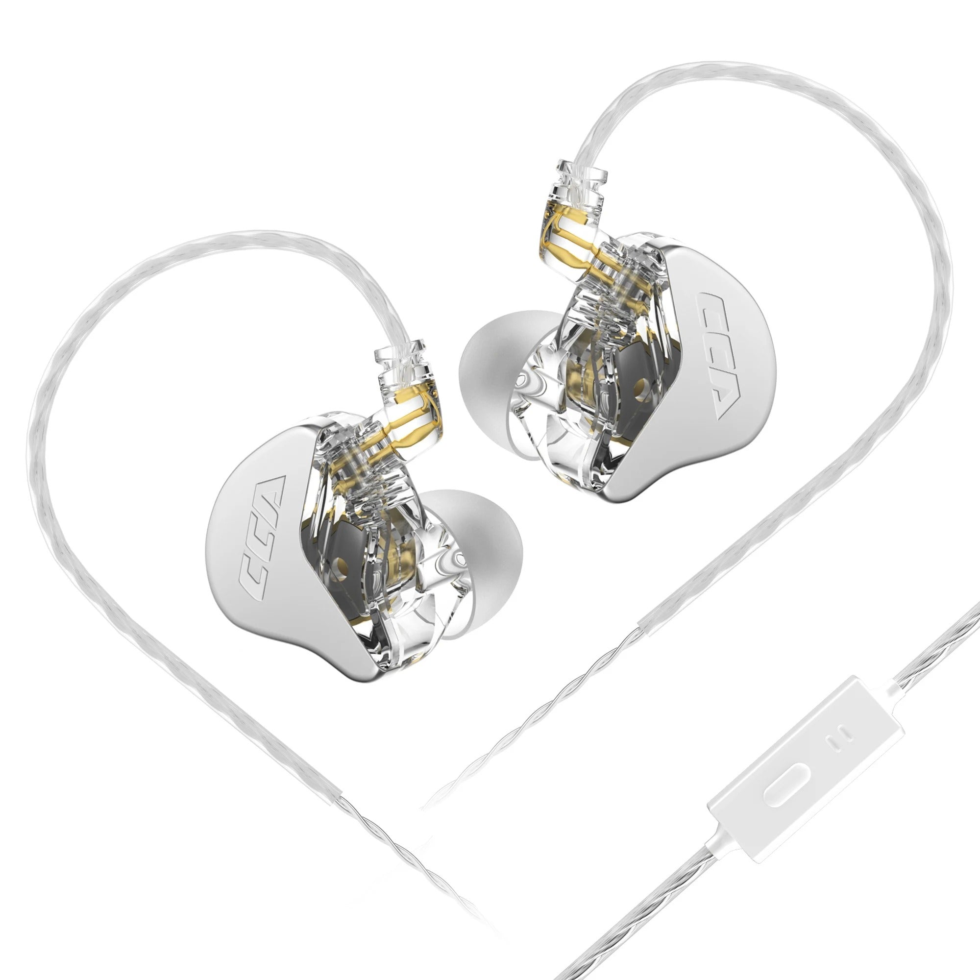 CCA CRA In-Ear Monitor Headphones – Wired IEM Earphones with Ultra-Thin Diaphragm & Deep Bass Sound