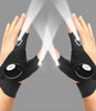 LED Half Finger Flashlight Glove Waterproof