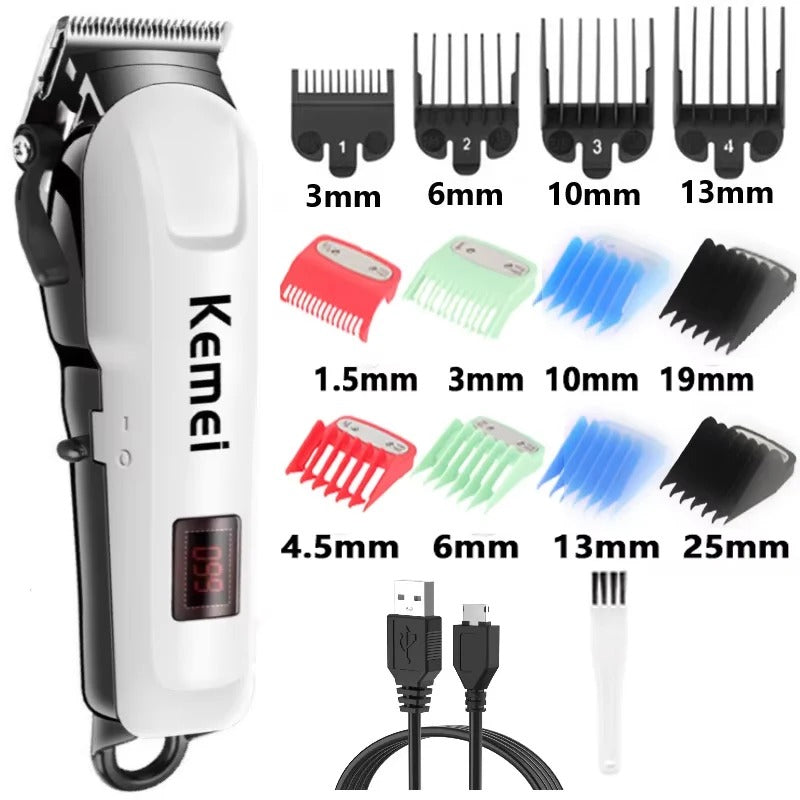 Electric Hair Clipper Professional Wireless Haircut Machine
