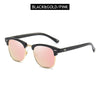 Classic Half Frame Polarised Sunglasses – Retro Small Anti-Glare Shades