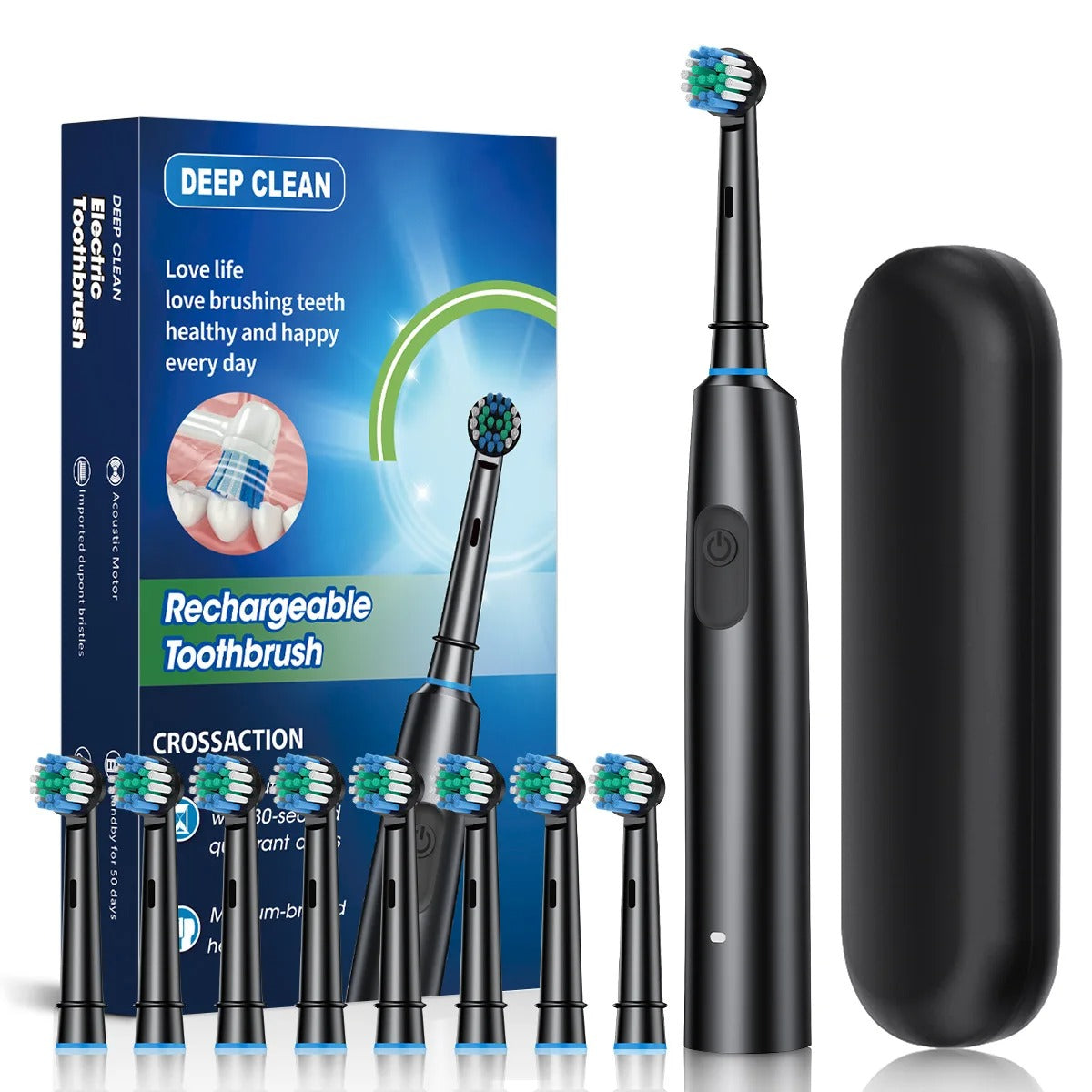 Rechargeable Electric Toothbrush – Rotary Electronic Toothbrush