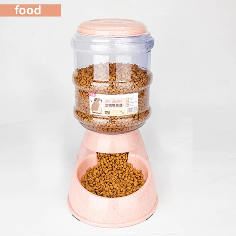 Large Capacity Pet Cat Dog Feeder & Water Dispenser
