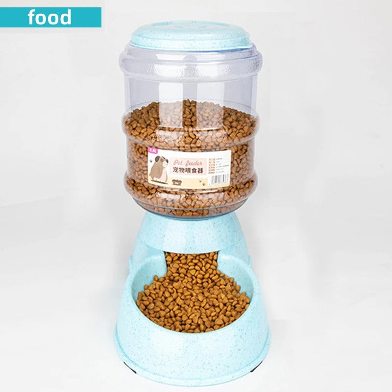 Large Capacity Pet Cat Dog Feeder & Water Dispenser