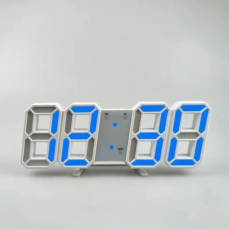 3D LED Alarm Clock with Date & Temperature Display