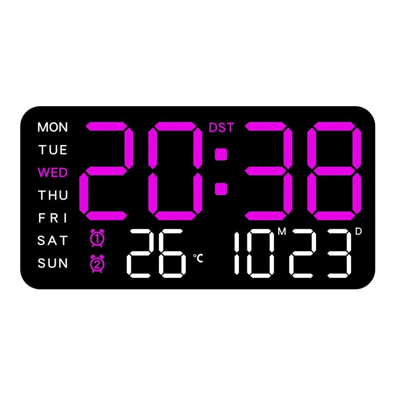 Large Digital Wall Clock