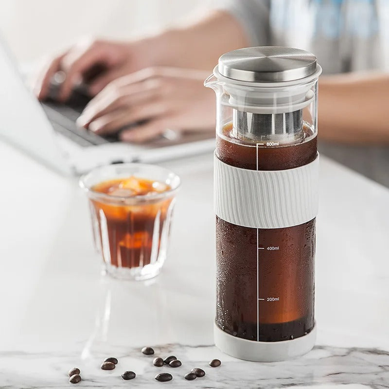 Portable Cold Brew Coffee Maker and Tea Infuser 800ml
