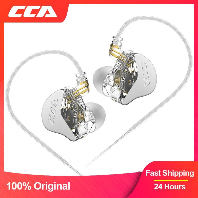 Wired In-Ear HiFi Monitor Earphones – Noise Cancelling Sport & Gaming Headset with Deep Bass