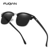 Classic Half Frame Polarised Sunglasses – Retro Small Anti-Glare Shades