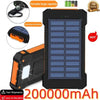 200000mAh Solar Power Bank Large Capacity Portable Battery