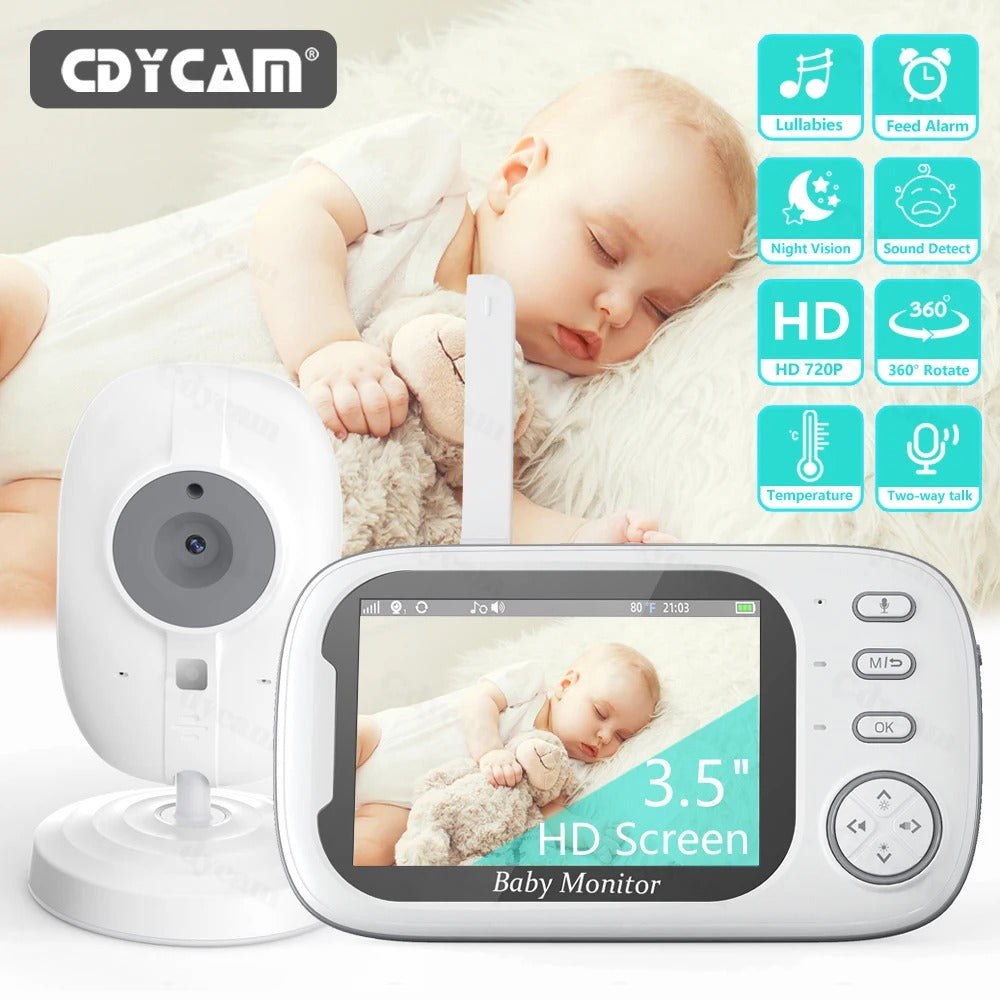 Wireless Video Baby Monitor – Night Vision, 2-Way Audio