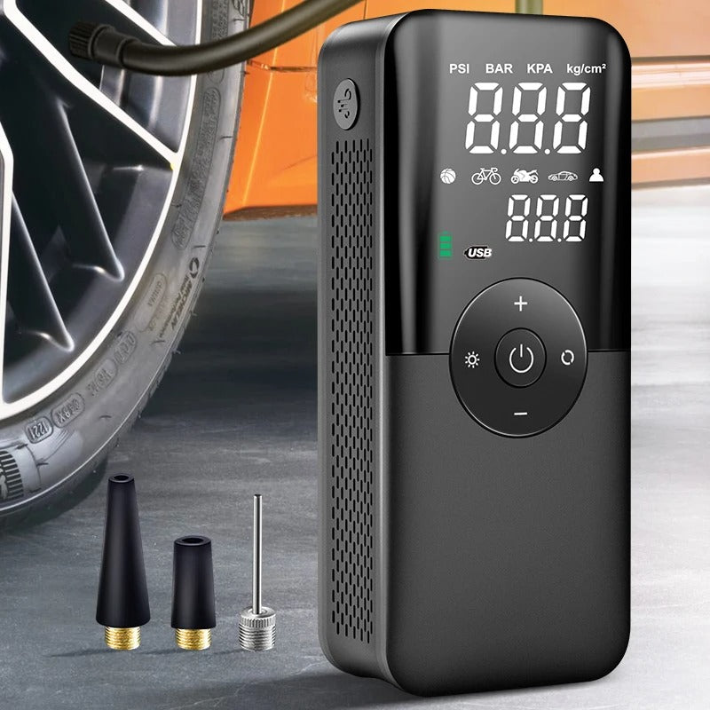 Rechargeable Portable Tire Inflator – Cordless Digital Air Compressor