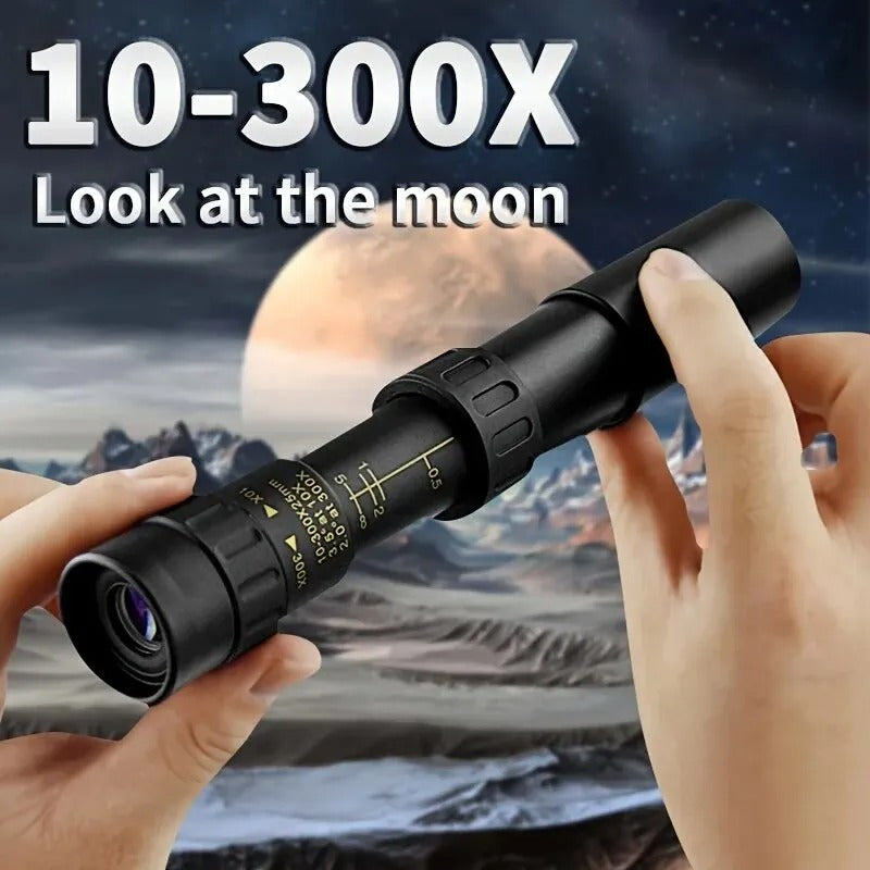 10–300x40 Zoom Monocular Telescope – HD Long-Range