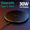 30W Wireless Charger Pad – Fast Induction Charging Dock