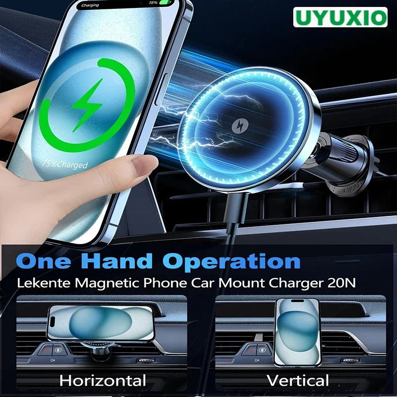 Magnetic Wireless Phone Car Charger