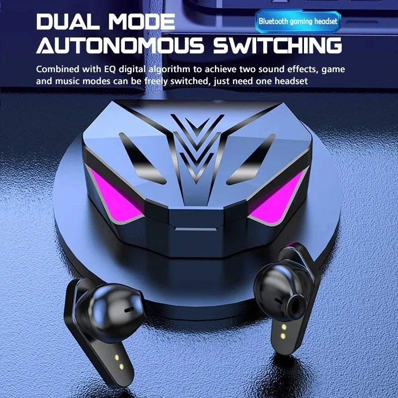 Pro Gaming Earbuds – Wireless Bluetooth 9D Stereo Earphones with Mic & Bass Sound for Gamers