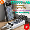200000mAh Solar Power Bank – 4-in-1 Ultra Capacity Fast Charging