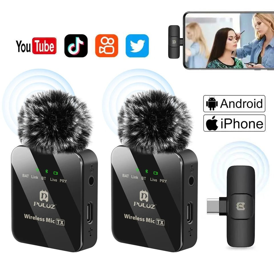 Wireless Lavalier Microphone – Portable Mini Mic