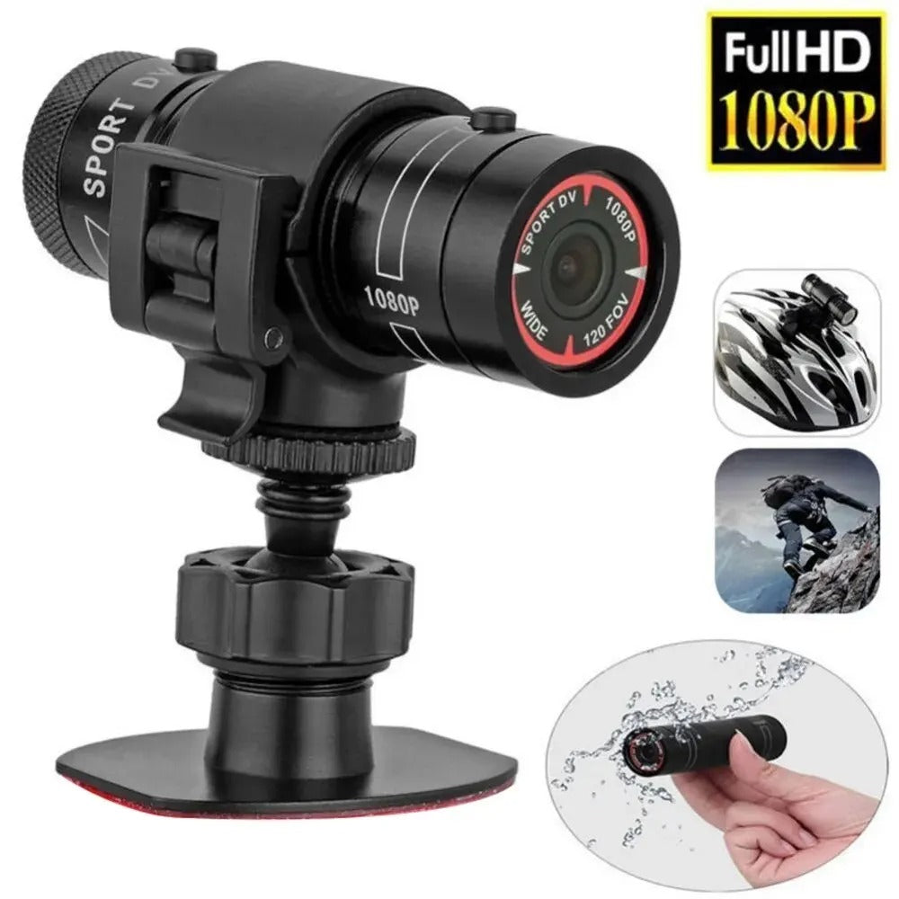 Mini Sport DV 1080P Action Camera – Waterproof Helmet Cam with Flashlight