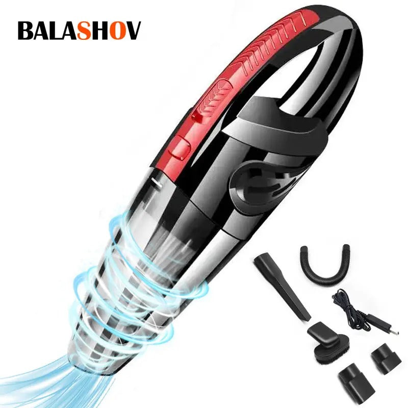 120W Cordless Car Vacuum Cleaner – Powerful Cyclone Suction, Rechargeable Handheld Vacuum