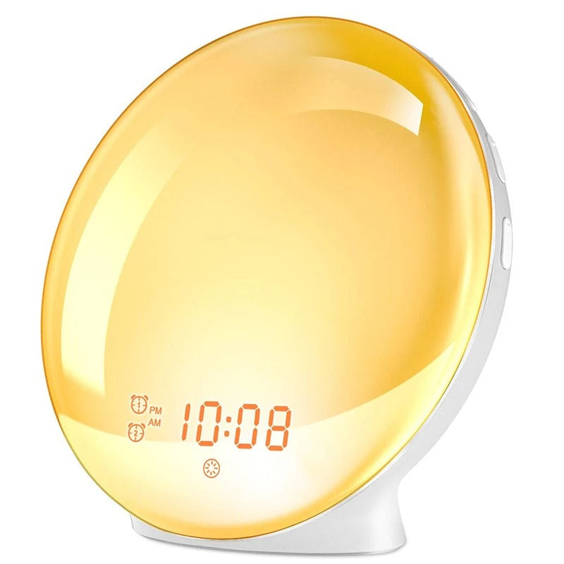 Sunrise Wake Up Light Alarm Clock with Dual Alarms & FM Radio