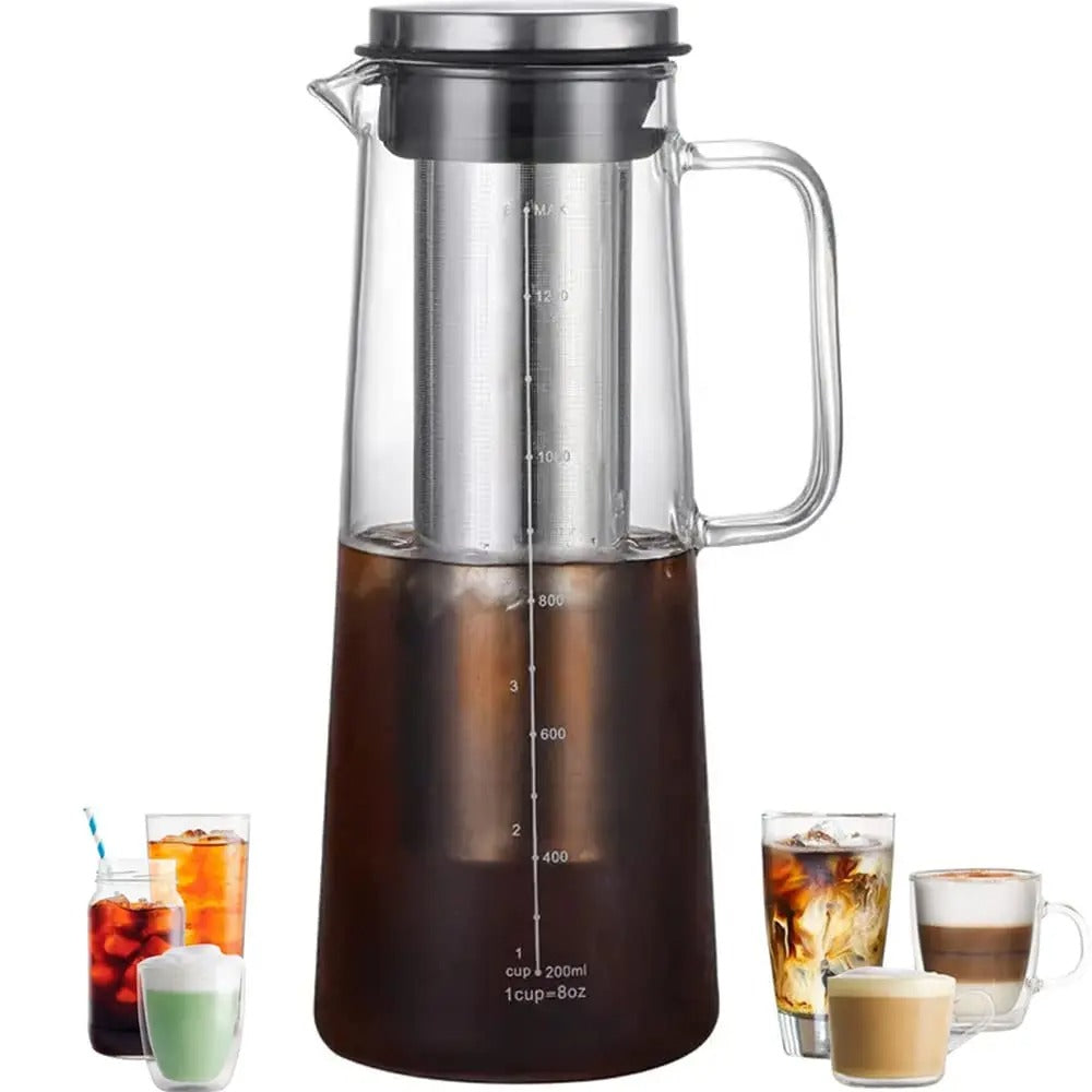 Airtight Cold Brew Coffee Maker and Tea Infuser 1L