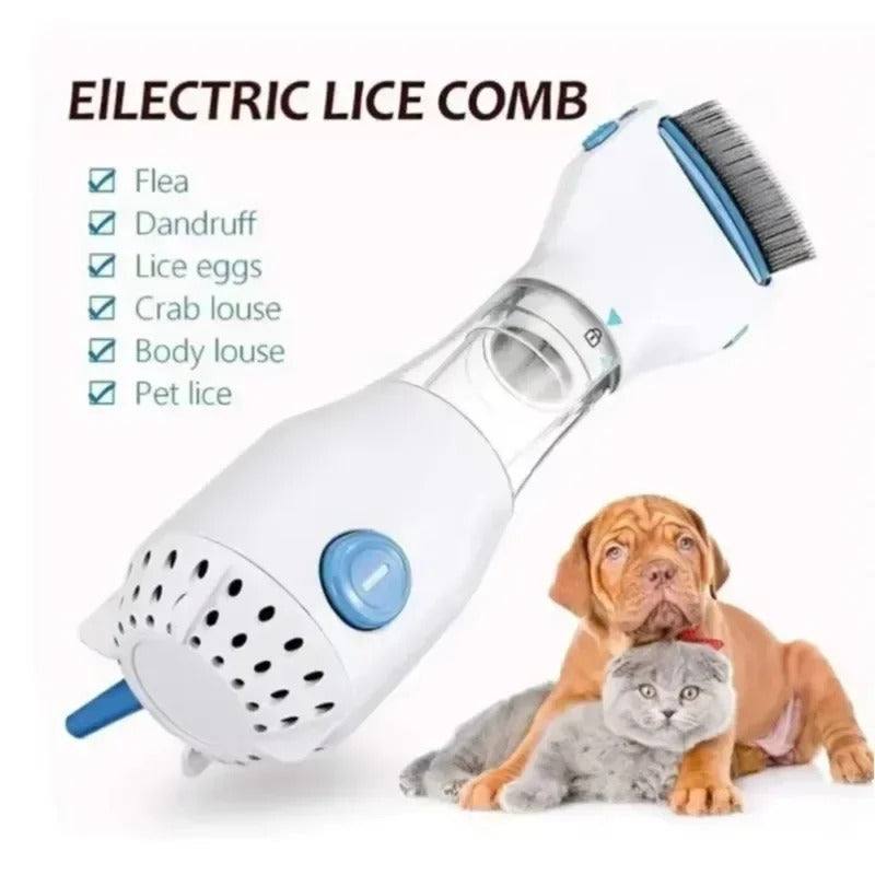 3-in-1 Electric Pet Brush Multifunctional Flea and Lice Removal Comb for Cats and Puppies