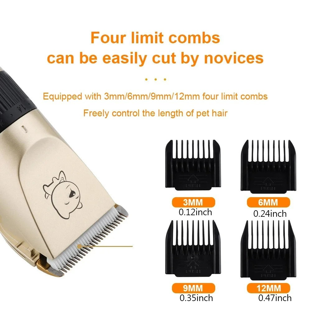 Professional Dog Hair Clipper USB Rechargeable - Ultra Quiet