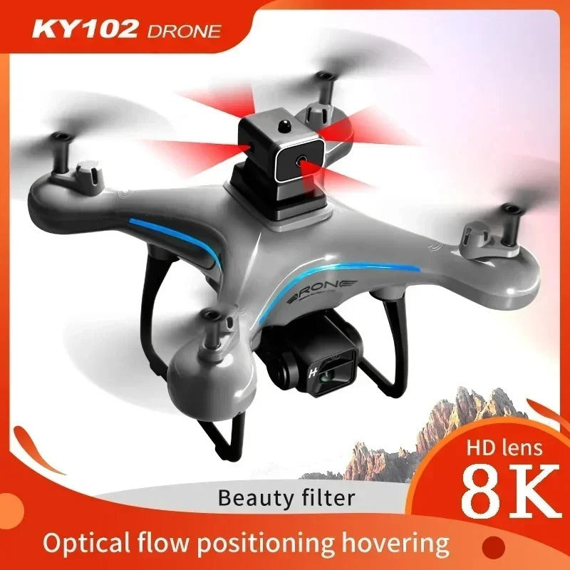 8K Drone – Dual-Camera RC Quadcopter with Obstacle Avoidance & Optical Flow