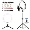 LED Selfie Ring Light with USB Remote – Tripod & Phone Holder