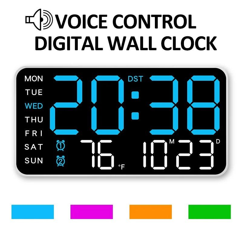 Large Digital Wall Clock
