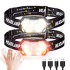 9-LED Rechargeable Headlamp – USB Motion Sensor Headlight