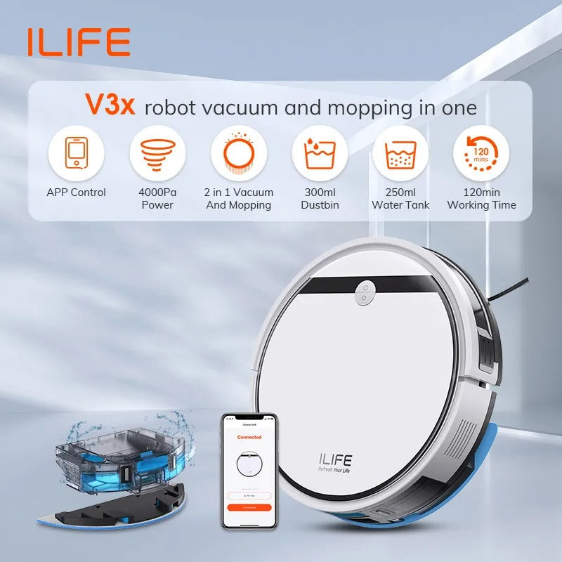 V3X Robot Vacuum and Mop Combo