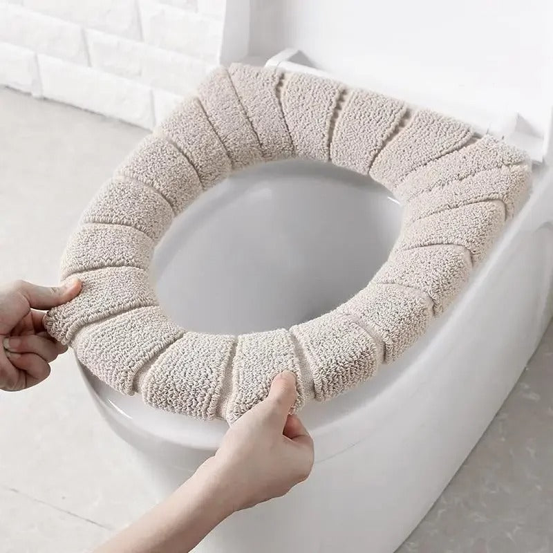 Warm Soft Toilet Seat Cover – Washable Acrylic Closestool Lid Mat for Bathroom Comfort & Home Decor