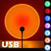 LED USB Sunset Lamp Projector Portable Mood Night Light