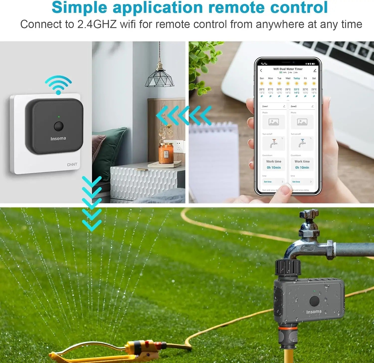 Insoma WiFi Smart Garden Water Timer