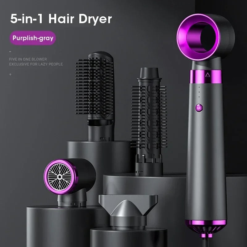 5-in-1 Multifunction Hair Dryer – Hot Air Brush with Automatic Curling