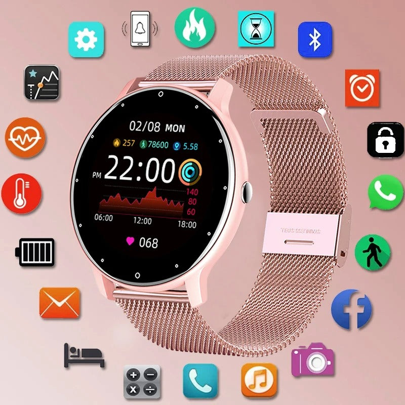 Smart Watch for Ladies Full Touch Screen Sports & Fitness Watch